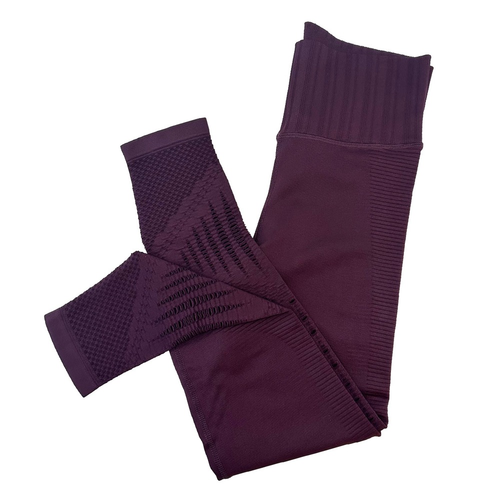 ATHLETA High Rise Mesh Cut Out Leggings • Small • maroon, burgundy - Picture 6 of 6